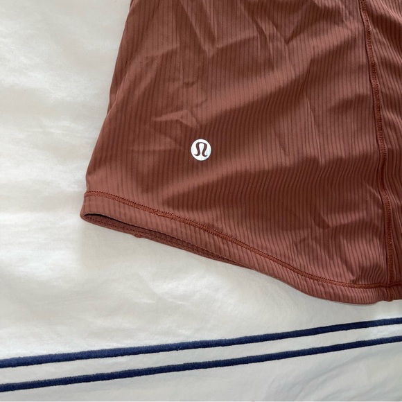 LULULEMON BACE PACE RIBBED BROWN RACERBACK TANK - Picture 4 of 4